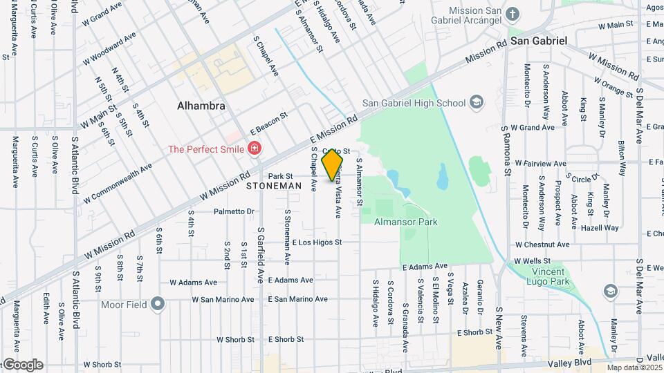 711 S Sierra Vista Ave Map and Location Details