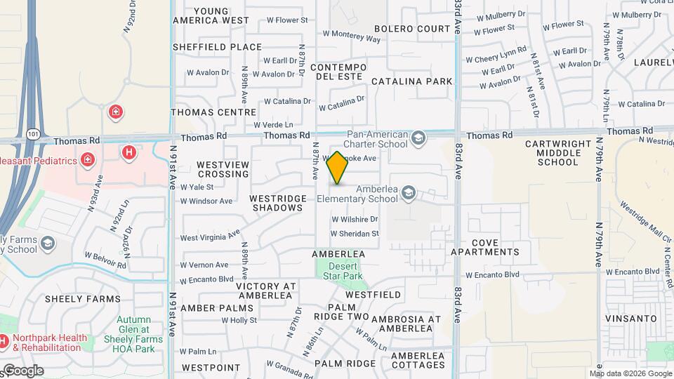 8623 W Cambridge Ave Map and Location Details