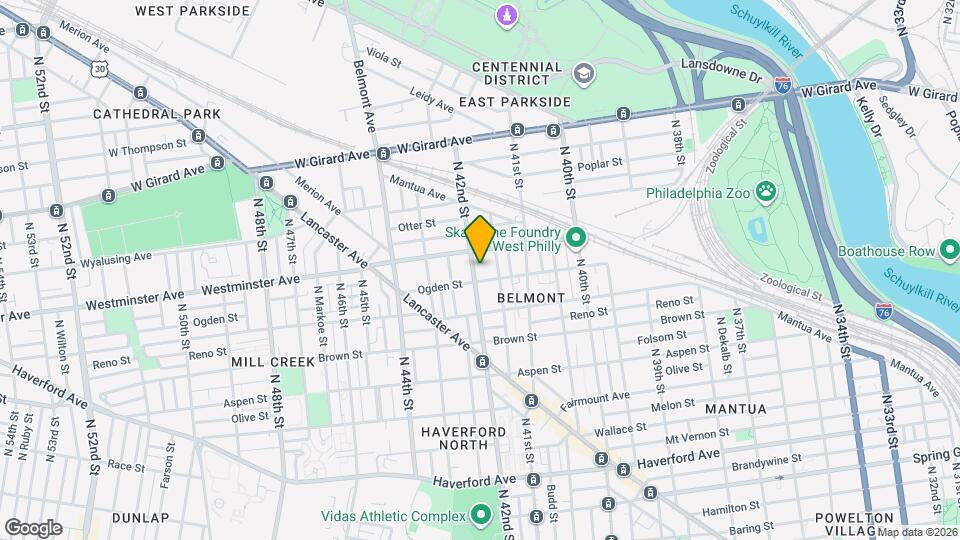 877 N 42nd St Map and Location Details