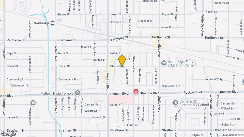 8456 Darby Ave Mapa y Detalles de la Ubicación