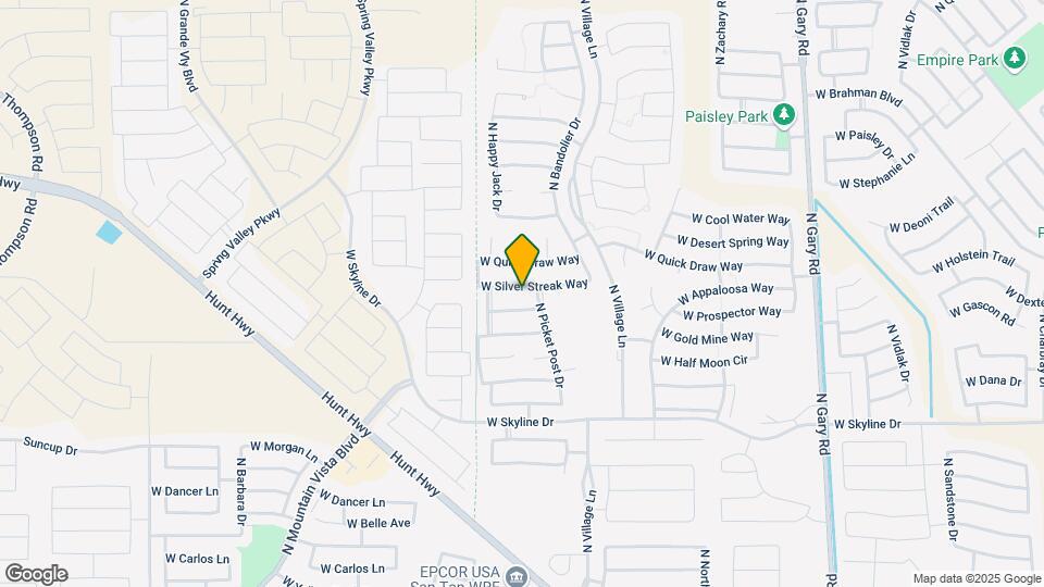 2561 W Silver Streak Way Map and Location Details