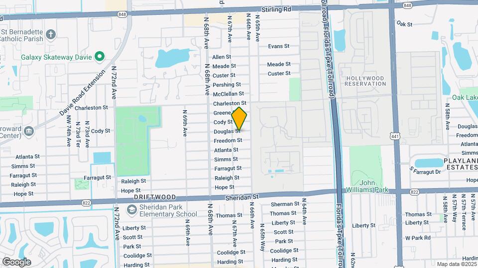 6650 Douglas St Map and Location Details