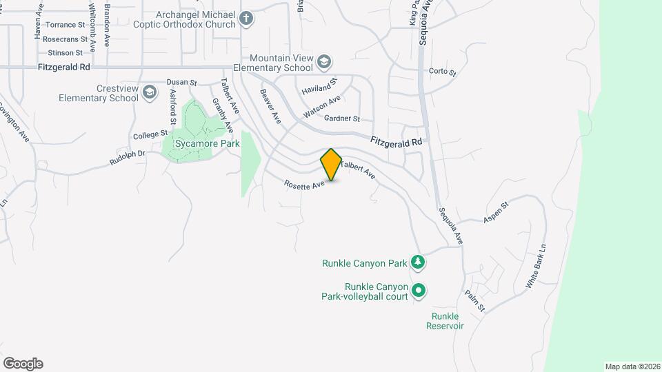 2958 Rosette Ave Map and Location Details