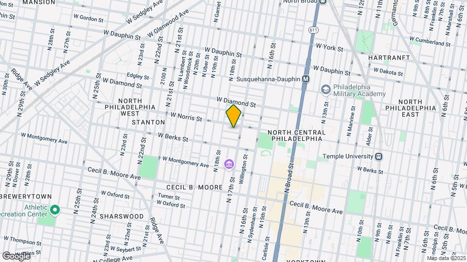 1707 Arlington St Map and Location Details