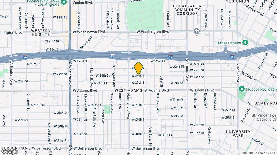 1644 W 24th St Map and Location Details