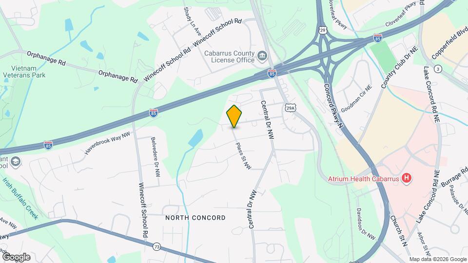 1242 Pless St NW Mapa y Detalles de la Ubicación