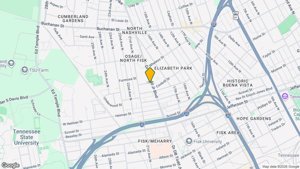 1605 Dr DB Todd Jr Blvd Map and Location Details