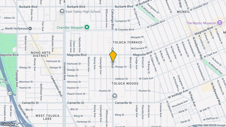 5114 Cahuenga Blvd Map and Location Details