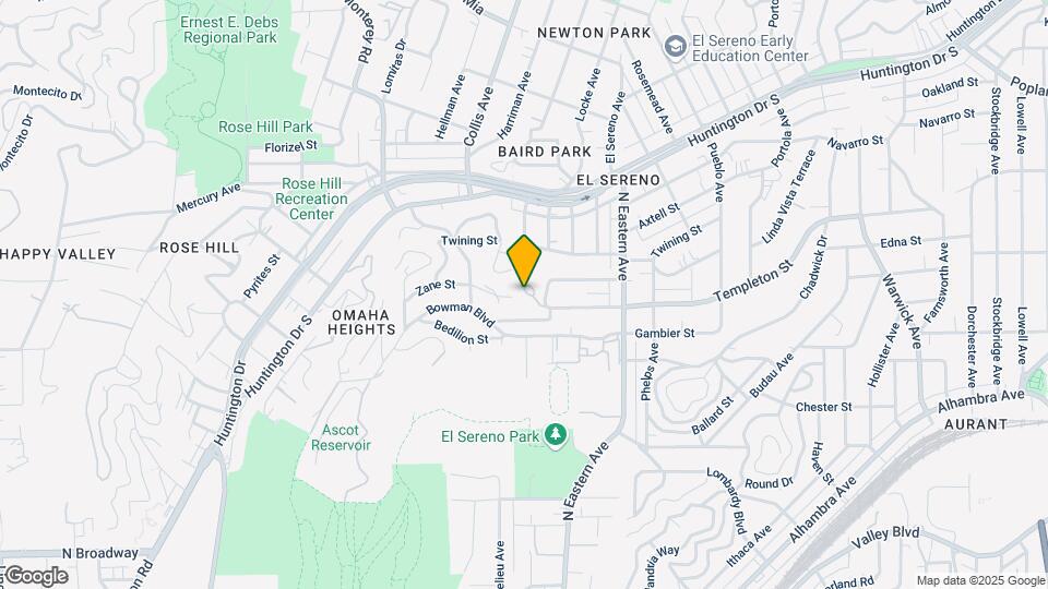 4750 Templeton St Mapa y Detalles de la Ubicación