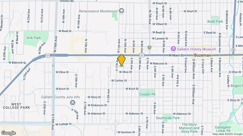 115 S 10th Ave Map and Location Details