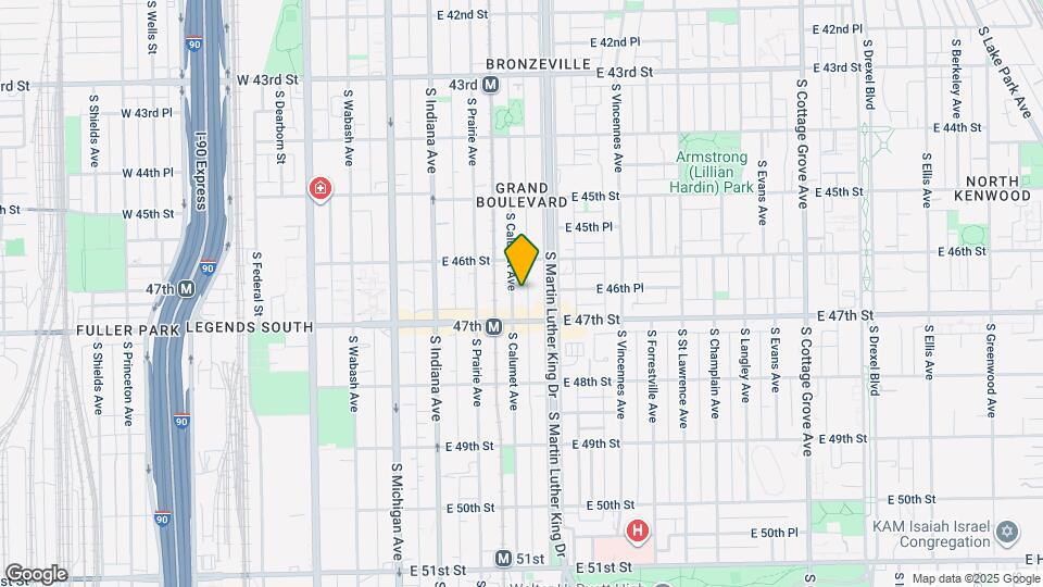 4631 S Calumet Ave Map and Location Details