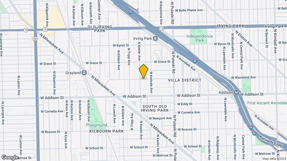 3649 N Kedvale Ave Map and Location Details