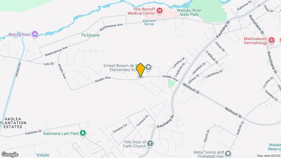 347 Ainako Ave, Unit B Map and Location Details