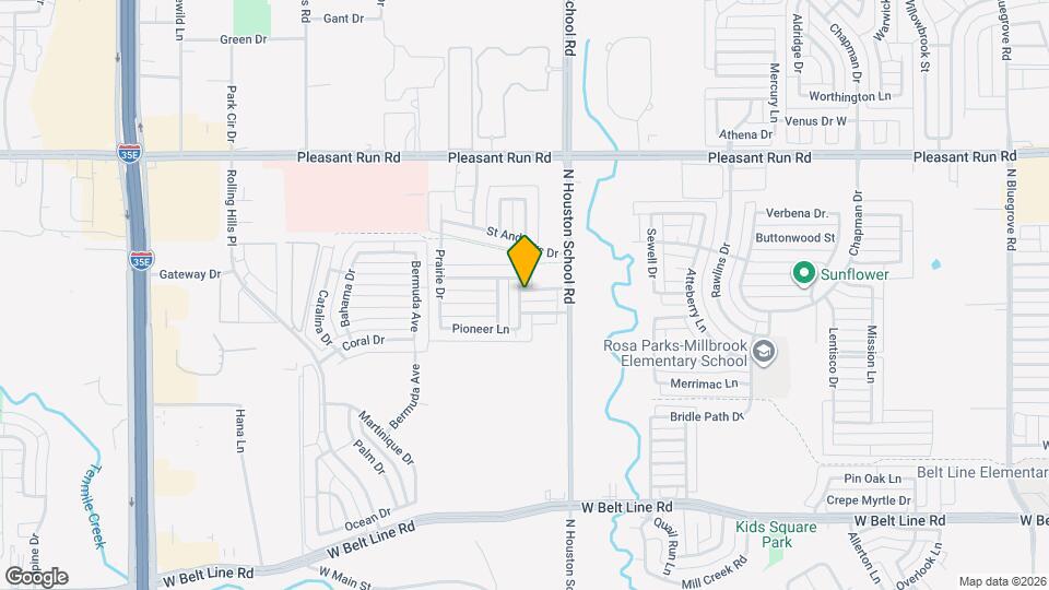 2526 Sunset Dr Map and Location Details