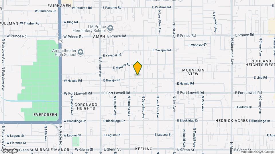 345 E Navajo Rd Map and Location Details
