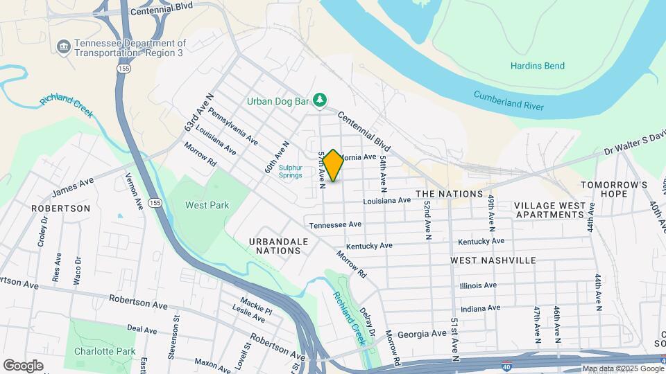 5607 Pennsylvania Ave Map and Location Details