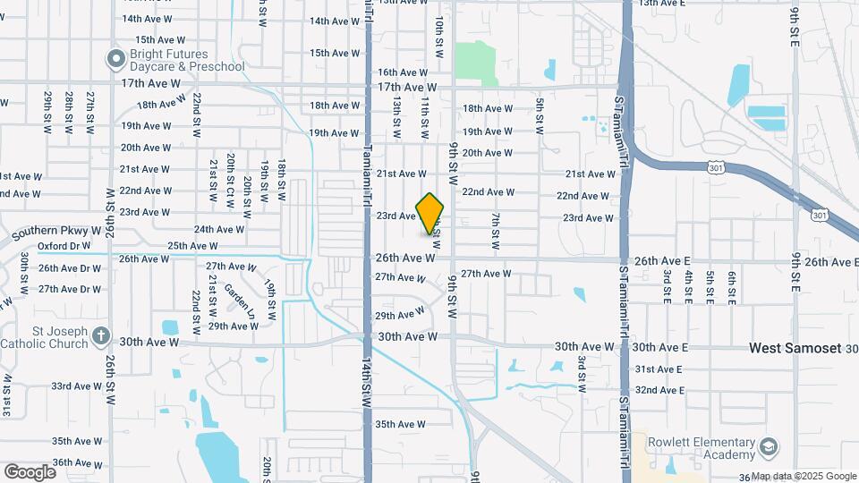 2416 10th St W Map and Location Details