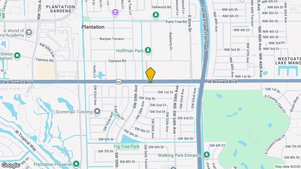 5691 SW 1st St Map and Location Details