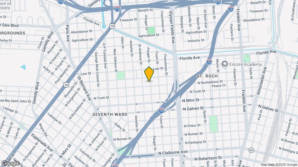 3110 Pauger St Map and Location Details