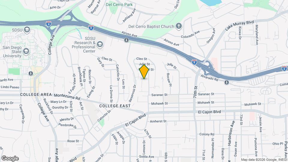 6664 Reservoir Ln Map and Location Details