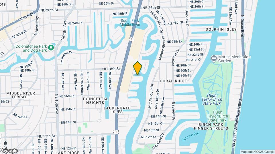 2219 NE 17th Ct Map and Location Details