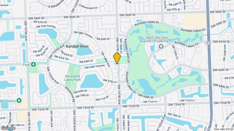 6553 SW 147th Ct Map and Location Details