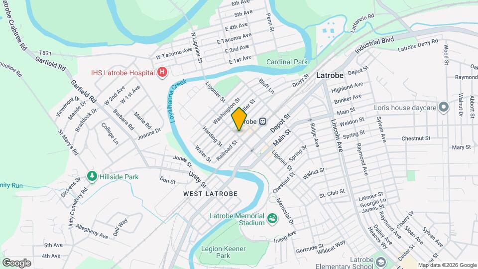 201 Thompson St, Unit Apartment 1 Map and Location Details