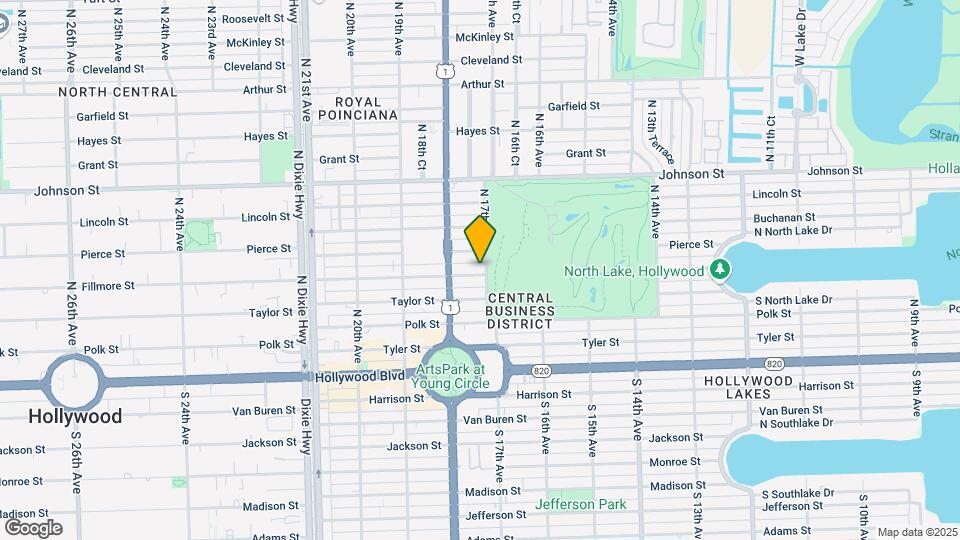 1711 Fillmore St Map and Location Details