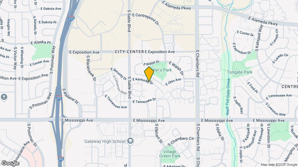 14720 E Kentucky Dr Map and Location Details
