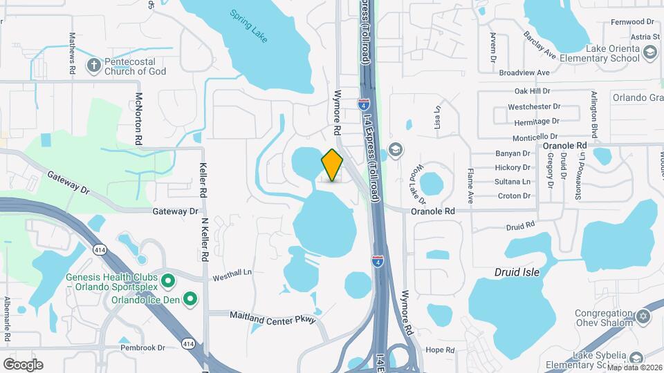 934 N Lake Destiny Rd Map and Location Details