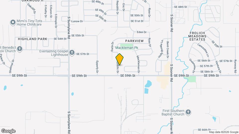 5804 Republic Dr Map and Location Details