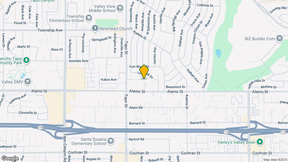 4553 Alamo St Map and Location Details