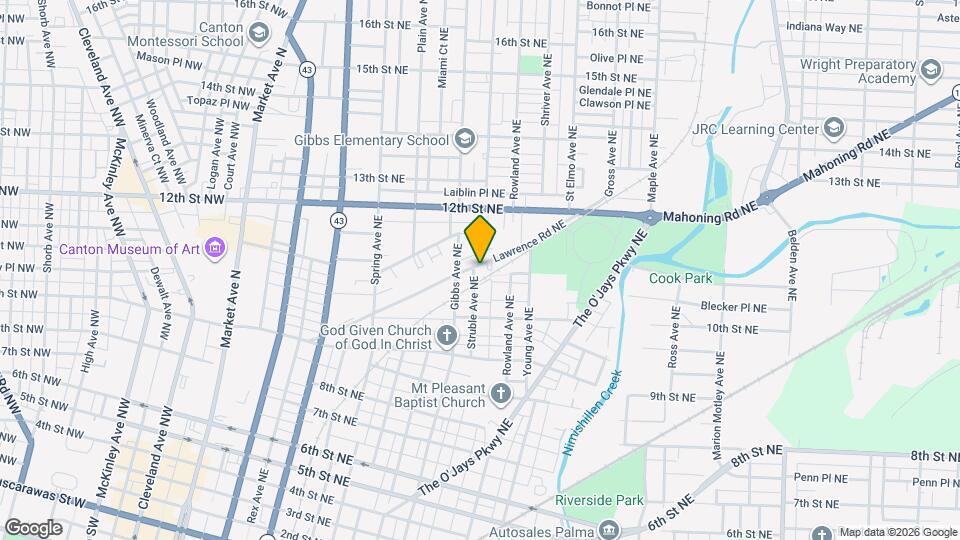 1206 Lawrence Rd NE Map and Location Details