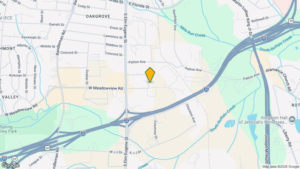 201 E Meadowview Road Mapa y Detalles de la Ubicación