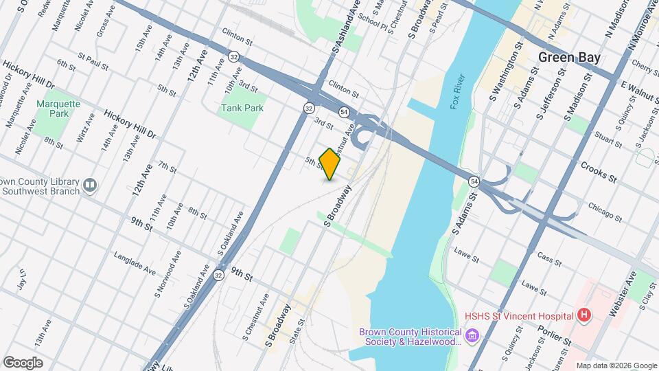 915 S Chestnut Ave Map and Location Details