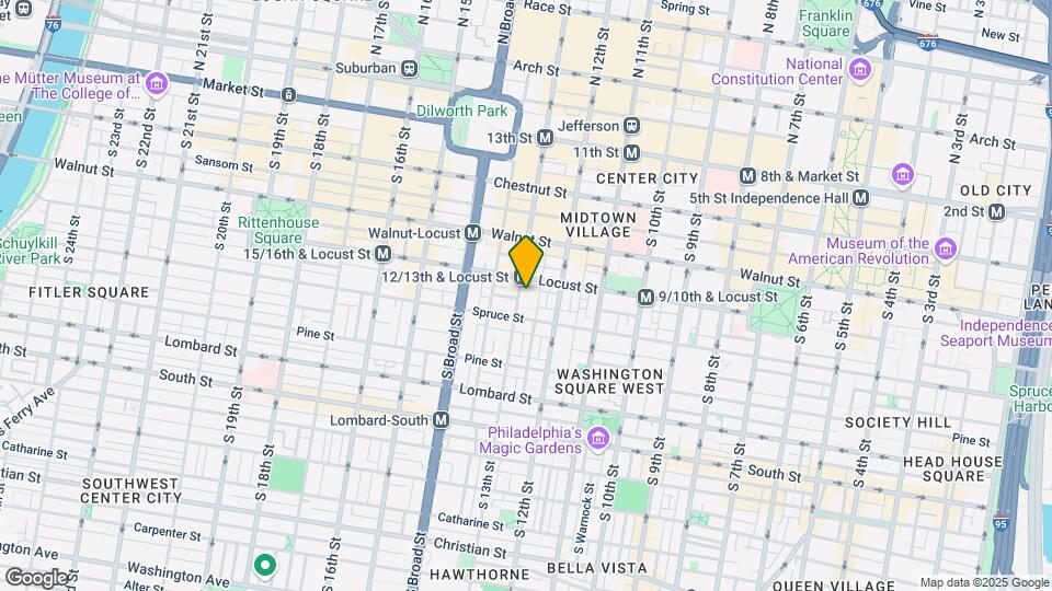 245 S 13th St Mapa y Detalles de la Ubicación