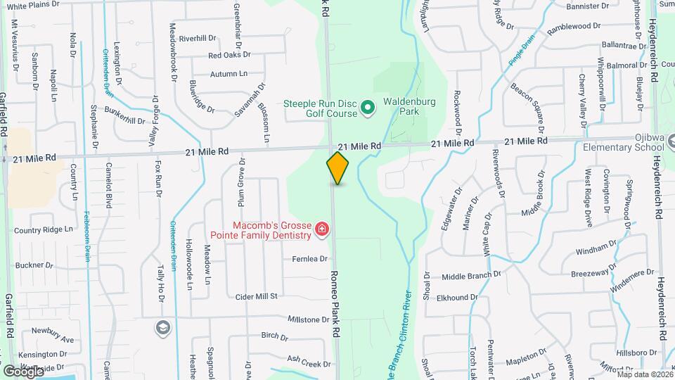 46730 Romeo Plank Rd Map and Location Details