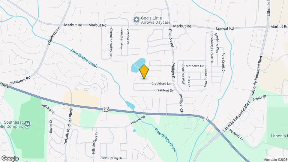 6218 Creekford Ln Map and Location Details