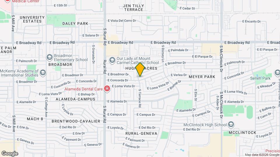 1122 E Concorda Dr Map and Location Details