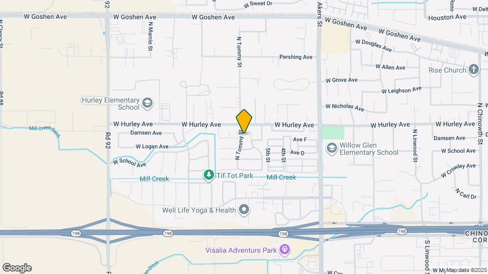 500 N Tommy St Map and Location Details