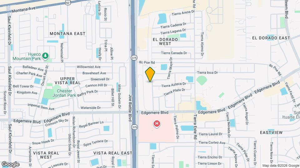 3605 Tierra Zafiro Dr Map and Location Details