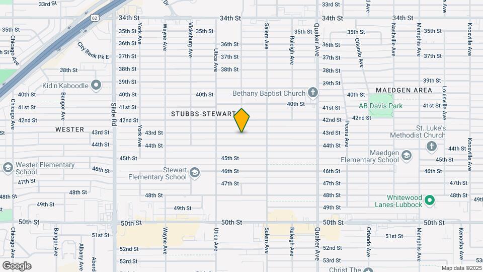 4701 43rd St Map and Location Details