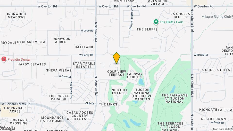 2725 W Placita Mesa Alta Map and Location Details