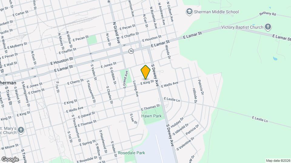 1529 E King St Map and Location Details