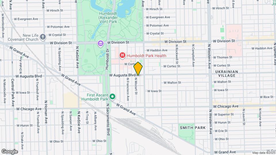 927 N Mozart St Map and Location Details