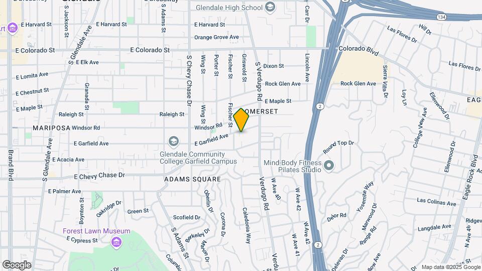 1364 E Garfield Ave Map and Location Details