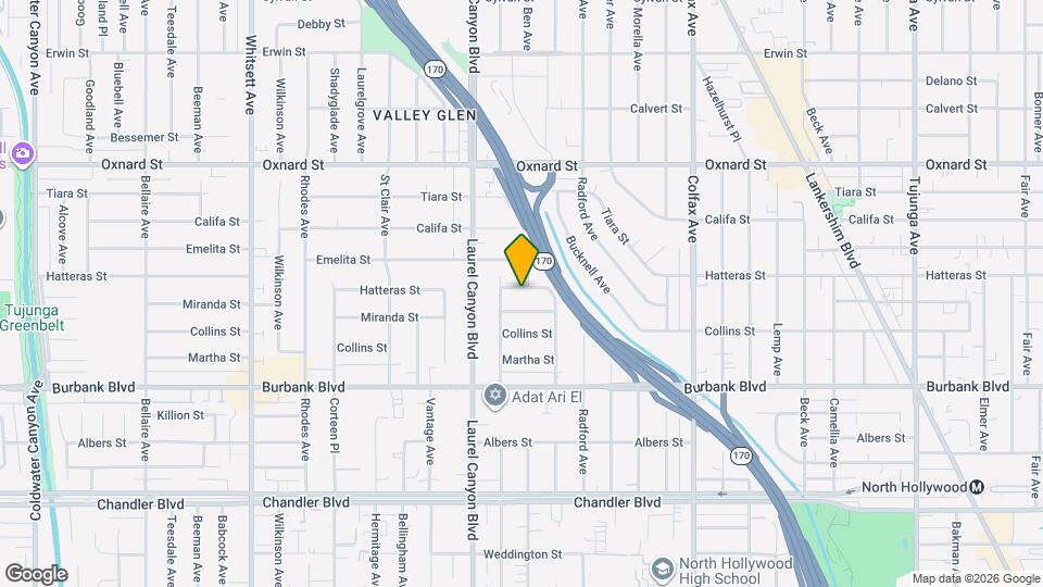 12004 Hatteras St, Unit Studio Map and Location Details