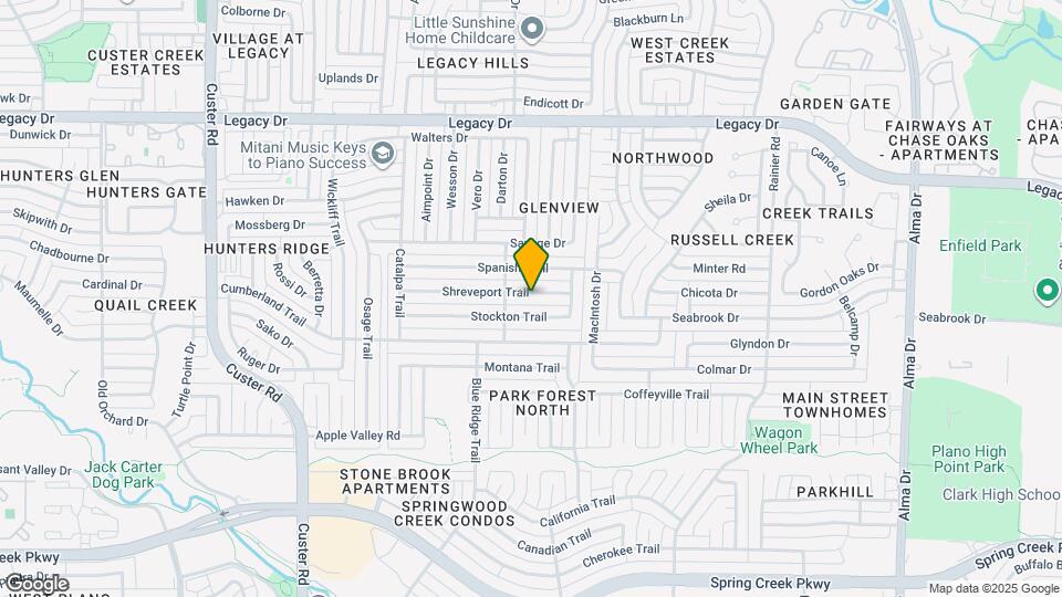 1624 Shreveport Trail Map and Location Details