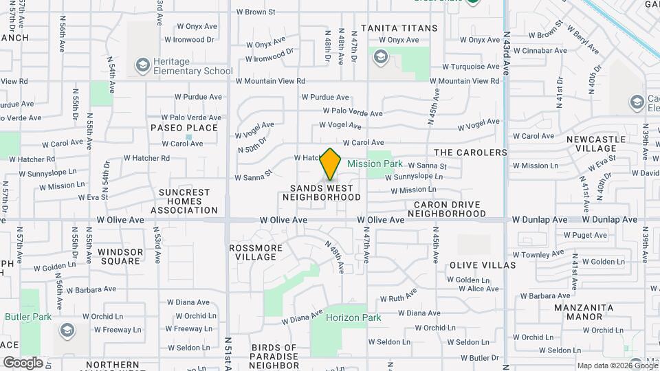 9047 N 48th Ave Mapa y Detalles de la Ubicación