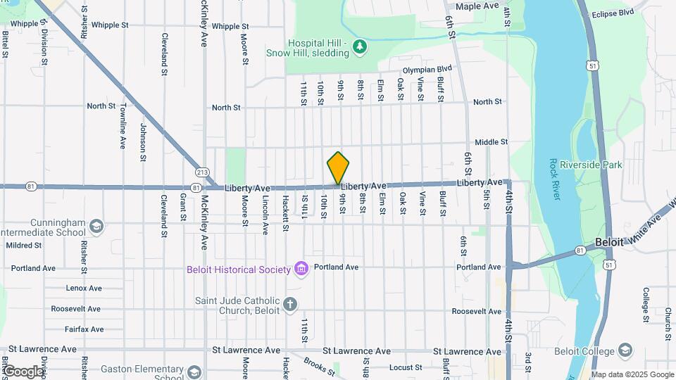 1050 9th St Map and Location Details